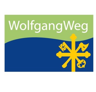 Das Logo für den Wolfgangweg durch Altötting.