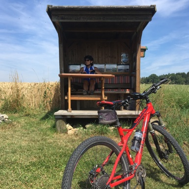 Pause auf der Radltour Bundwerkstadl der Fahrradregion Inn-Salzach