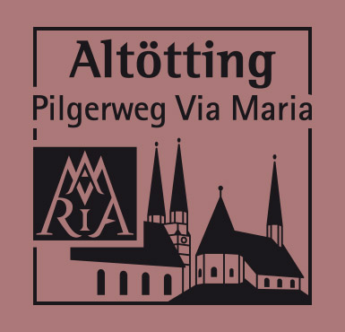 Die Abbildung des Pilgerstempels Via Maria durch Altötting.