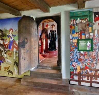 Innenansicht des Stadtmuseums auf der Burg in Burghausen