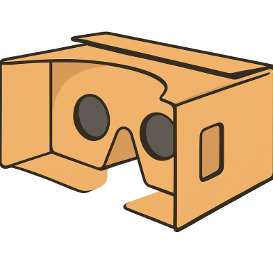 Illustration einer VR-Brillen Box