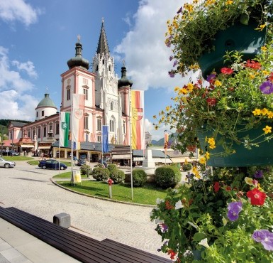 Die Via Maria Basilika in Mariazell, der Partnerstadt von Altötting.