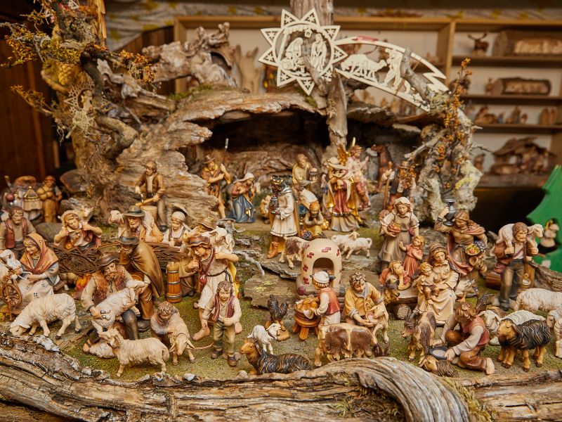 Nahaufnahme einer Krippe