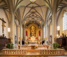 Stiftskirche Altötting, Foto Heiner Heine Altar der Stiftskirche Altötting.