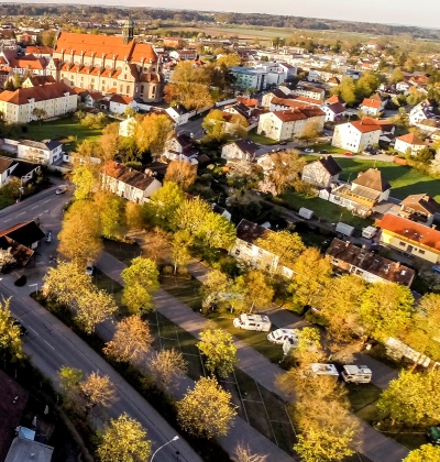 Busparkplatz und Wohnmobilstellplatz an der Griesstraße Altötting