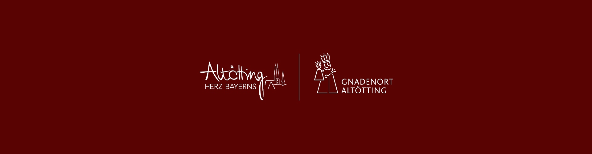 Hier sehen Sie die beiden Logos von gnadenort und Tourismus Altötting 