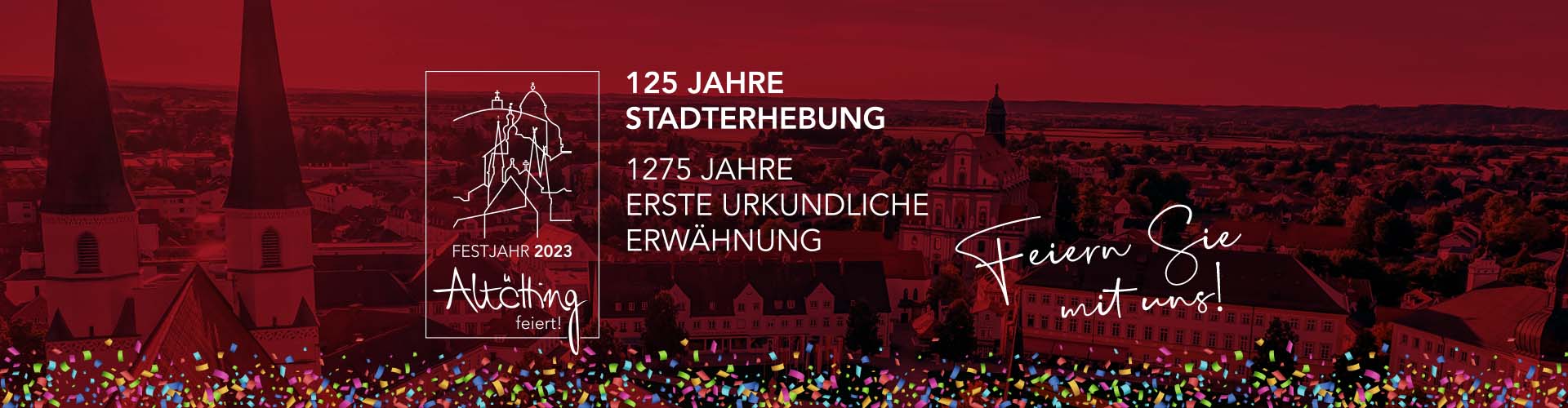 Hier sehen Sie das Logo zum Jubiläum 2023
