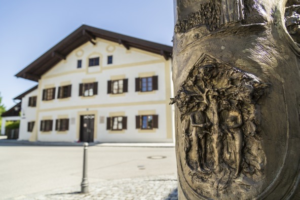 Das Geburtshaus von Papst Benedikt in Marktl bei Altötting.