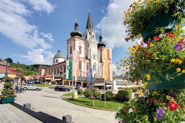Die Basilika ViaMaria in Mariazell, einer Partnerstadt von Altötting.