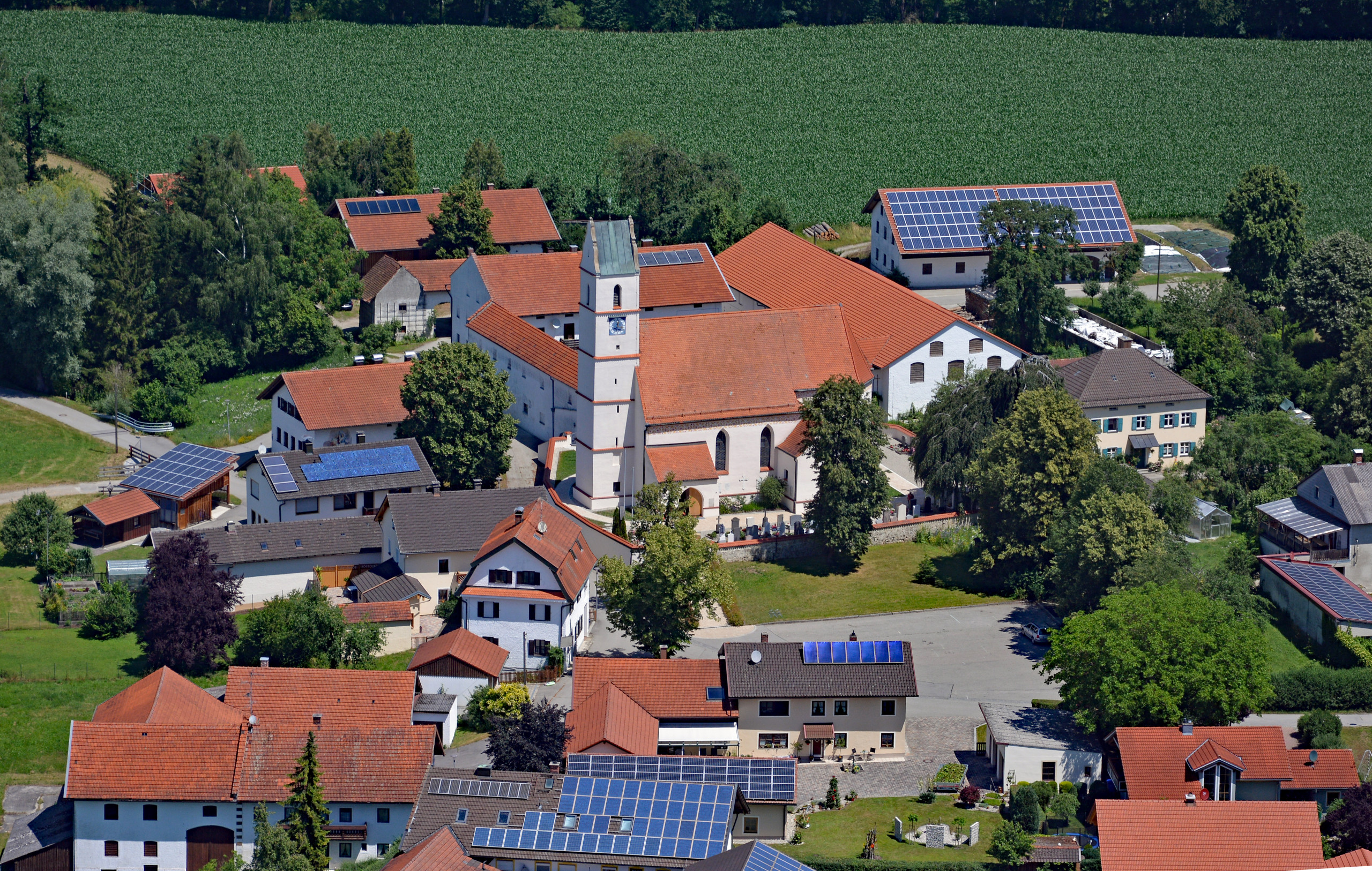 Hier sehen Sie eine Luftaufnahme von Unterholzhausen 