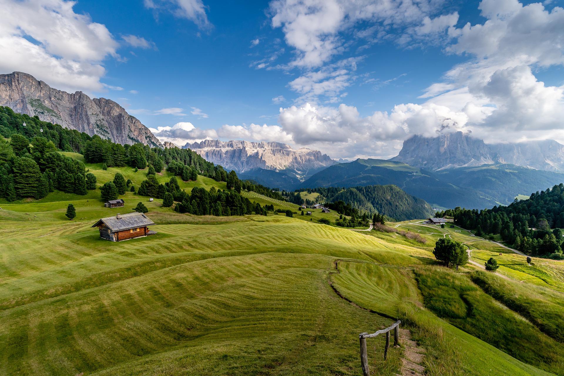 Eine Alm in den Alpen