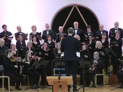 Die Evangelische Kantorei während eines Konzertes.