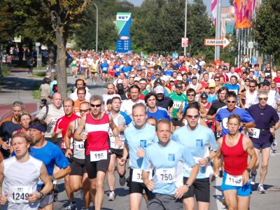 Bild von Halbmarathon auf der Strecke