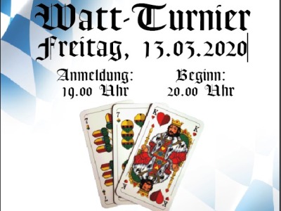 Plakat mit den drei Kritischen zum Watt Tunier in Altötting.
