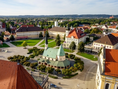 Hier sehen Sie die Gnadenkapelle von oben 