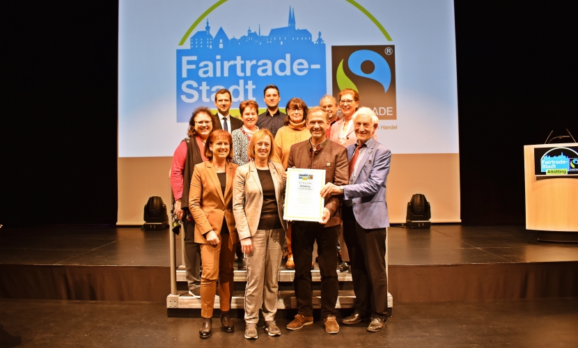 Stadt Altötting, Auszeichnungsfeier Fairtrade Stadt, November 2022, Foto Stadt Altötting