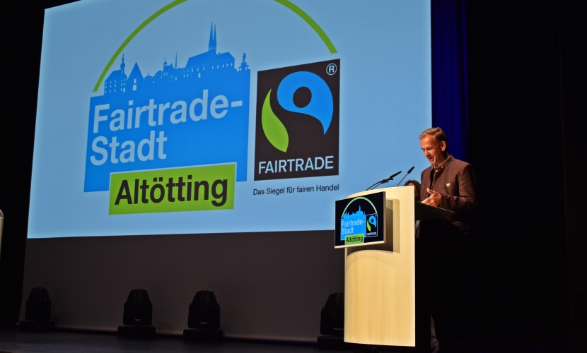 Stadt Altötting, Auszeichnungsfeier Fairtrade Stadt, November 2022, Foto Stadt Altötting