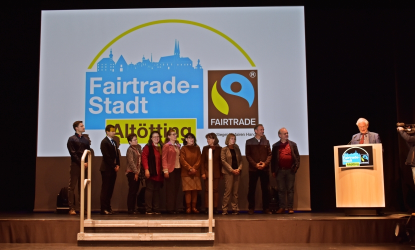 Stadt Altötting, Auszeichnungsfeier Fairtrade Stadt, November 2022, Foto Stadt Altötting